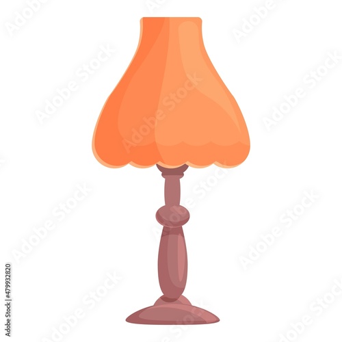 Room old lamp icon cartoon vector. Interior stand. Illumination house