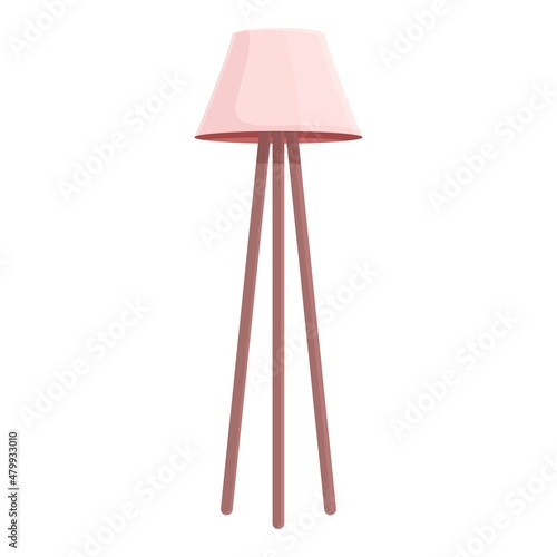 High torchere icon cartoon vector. Lamp stand. Illumination light