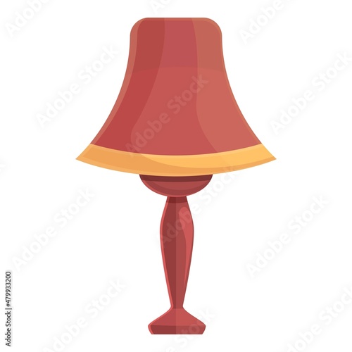 Electric house lamp icon cartoon vector. Floor furniture. Interior stand