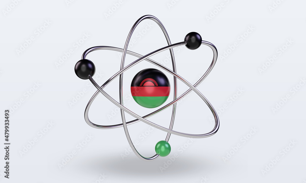 3d science day Malawi flag rendering front view 3d science day Malawi flag rendering front view