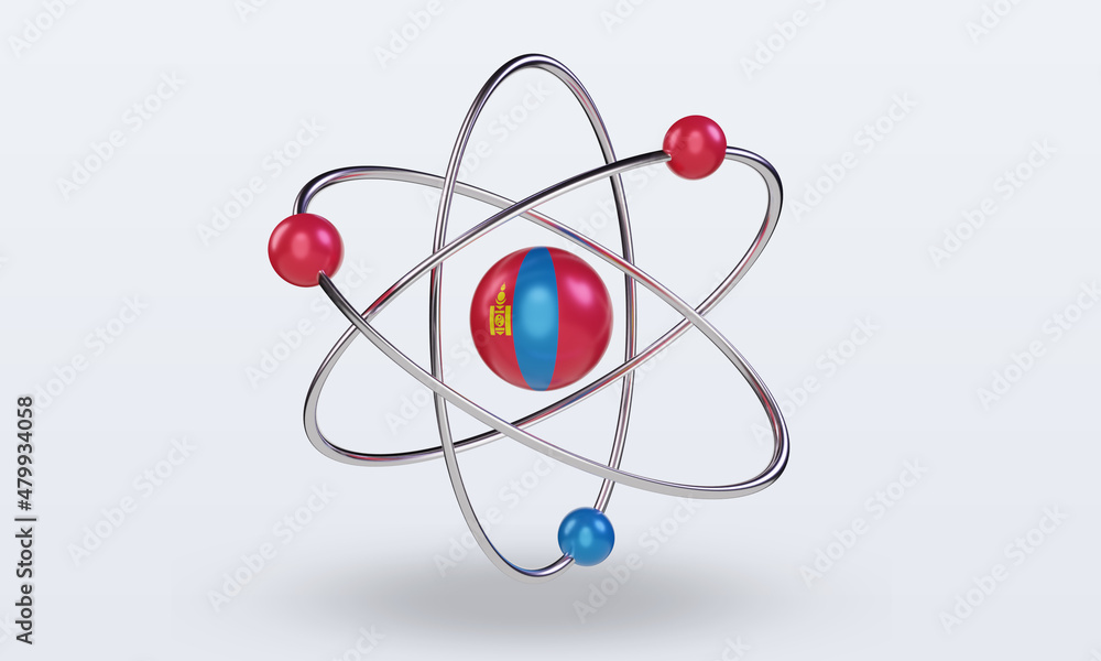 3d science day Mongolia flag rendering front view 3d science day Mongolia flag rendering front view