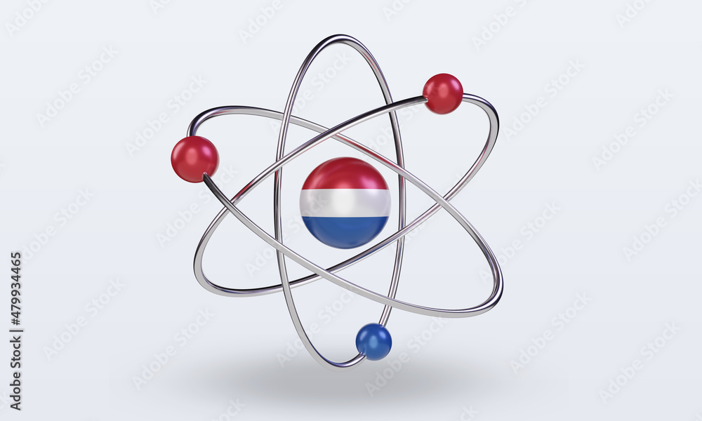 3d science day Netherlands flag rendering front view 3d science day Netherlands flag rendering front view