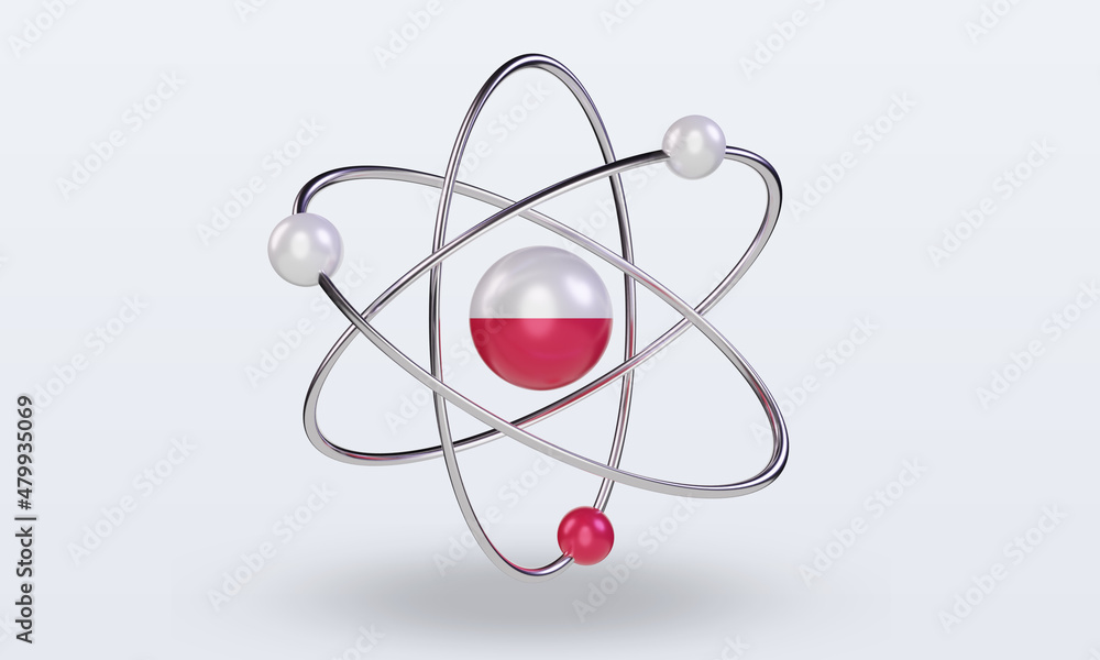 3d science day Poland flag rendering front view 3d science day Poland flag rendering front view