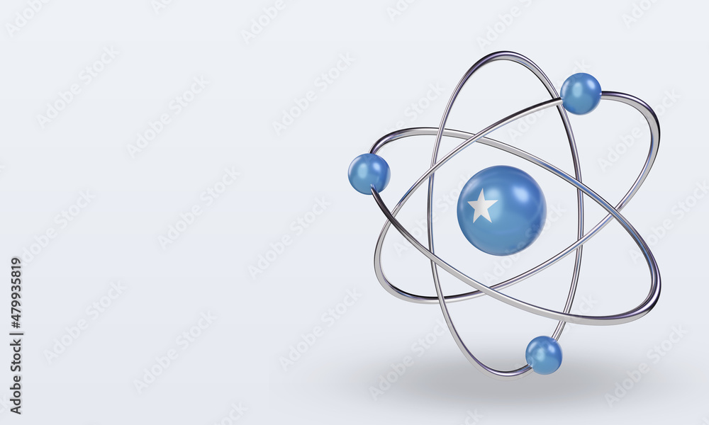 3d science day Somalia flag rendering right view 3d science day Somalia flag rendering right view