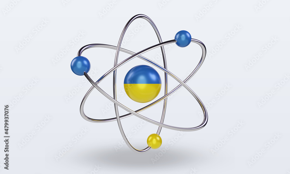 3d science day Ukraine flag rendering front view 3d science day Ukraine flag rendering front view