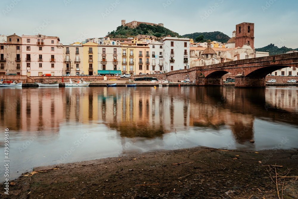 Sardegna: Bosa, tramonto sul Lungofiume Temo