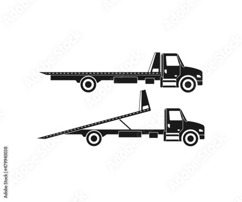 Rollback Truck svg, Flatbed Truck Svg, Tow Truck svg, Rollback Truck Silhouette, Tow truck svg file, clipart cricut design, Wrecker Svg