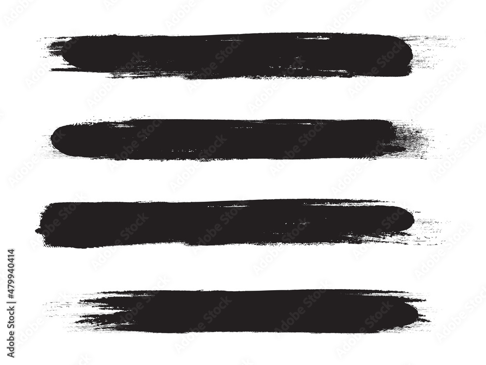 Black brush stroke set isolated on background. Collection of trendy brush stroke vector for black ink paint, grunge backdrop, dirt banner, watercolor design and dirty texture. Brush stroke vector Black brush stroke set isolated on background. Collection of trendy brush stroke vector for black ink paint, grunge backdrop, dirt banner, watercolor design and dirty texture. Brush stroke vector