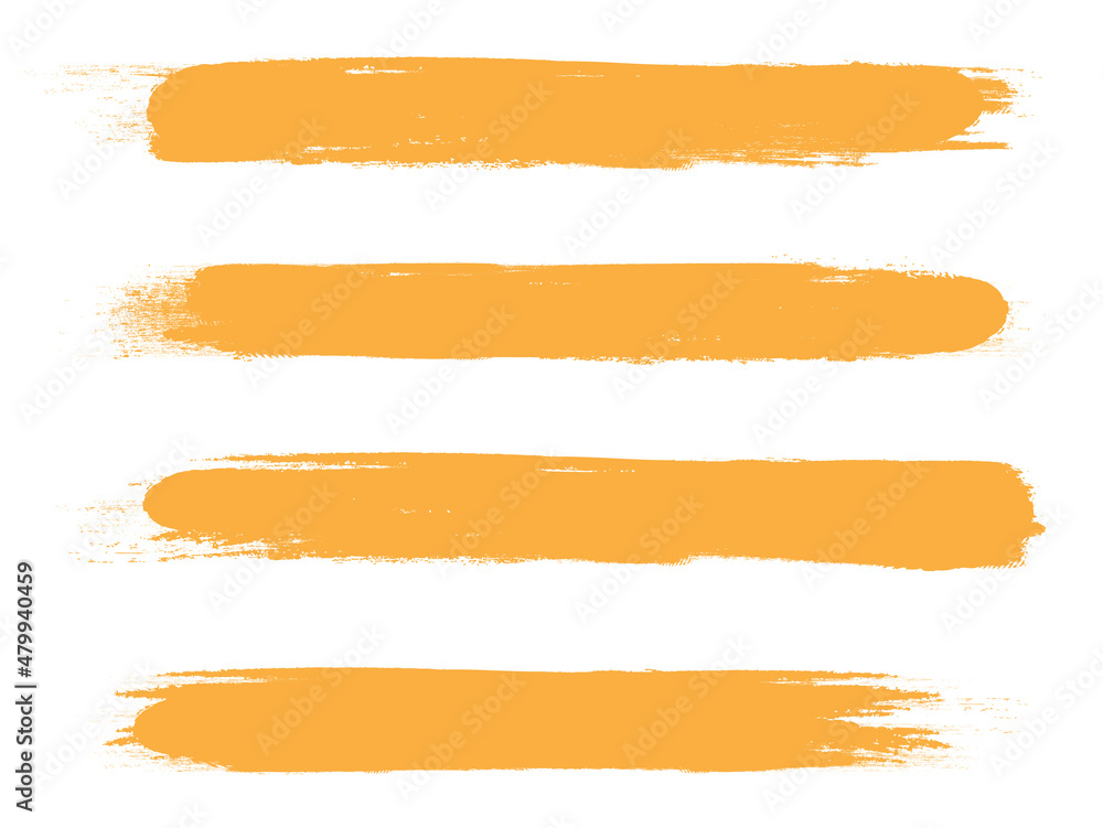 Orange brush stroke set isolated on background. Collection of trendy brush stroke vector for orange ink paint, grunge backdrop, dirt banner, watercolor design and dirty texture. Brush stroke vector Orange brush stroke set isolated on background. Collection of trendy brush stroke vector for orange ink paint, grunge backdrop, dirt banner, watercolor design and dirty texture. Brush stroke vector