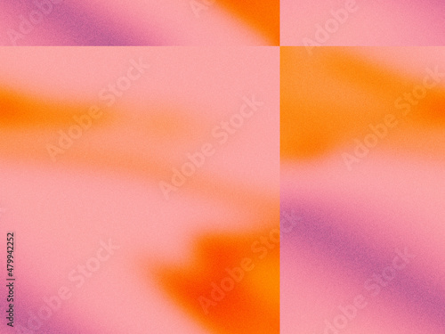 Bright gradient background Grainy texture Abstract pink orange purple backdrop Futuristic retro design
