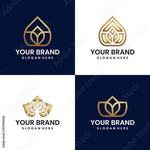 Wallpaper Mural Vintage luxury royal gold brand logo template vector Torontodigital.ca