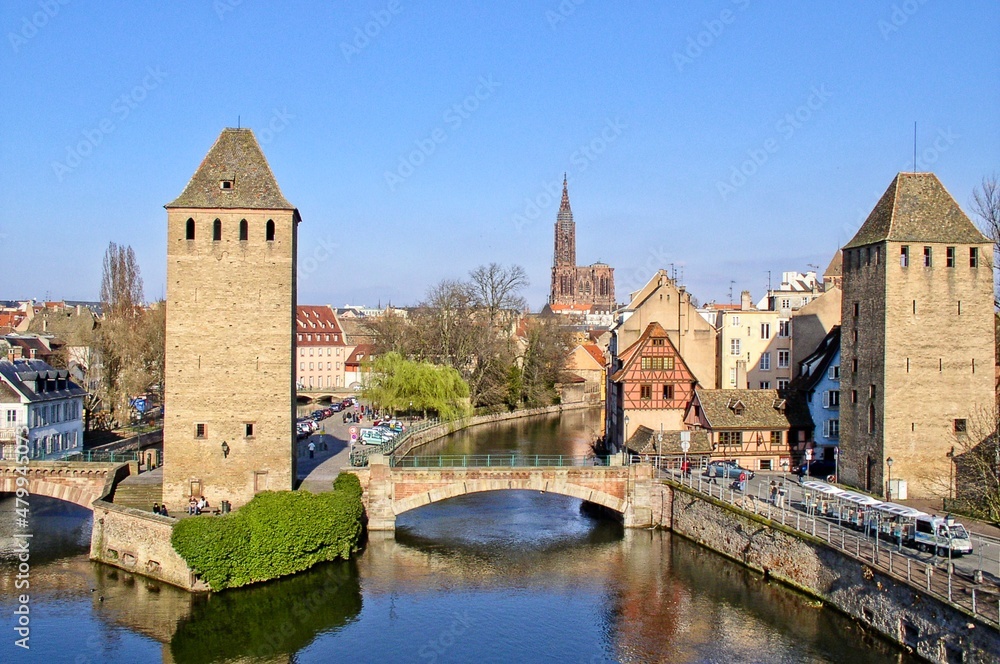River Running Through Strasbourg France