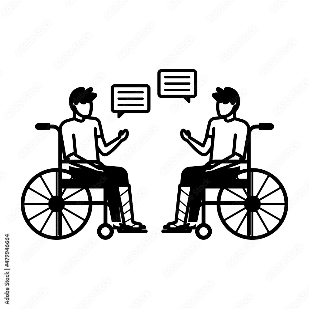 people with disabilities Concept, Sociology Vector Icon Design, Medical and Healthcare Scene Symbol, Diseases Diagnostics Sign, Doctor and Patient Characters Stock Illustration people with disabilities Concept, Sociology Vector Icon Design, Medical and Healthcare Scene Symbol, Diseases Diagnostics Sign, Doctor and Patient Characters Stock Illustration