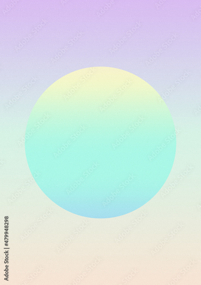 Iridescent gradient circle frame. Digital noise, grain. Abstract lo-fi background. Vaporwave 80s, 90s style. Wall, wallpaper, print. Minimal, minimalist. Blue, turquoise, yellow, purple, very peri Iridescent gradient circle frame. Digital noise, grain. Abstract lo-fi background. Vaporwave 80s, 90s style. Wall, wallpaper, print. Minimal, minimalist. Blue, turquoise, yellow, purple, very peri