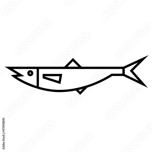 Icono simple de sardinas de portugal o españa
