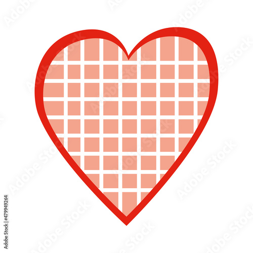 Heart icon on white isolated background. Harts love.