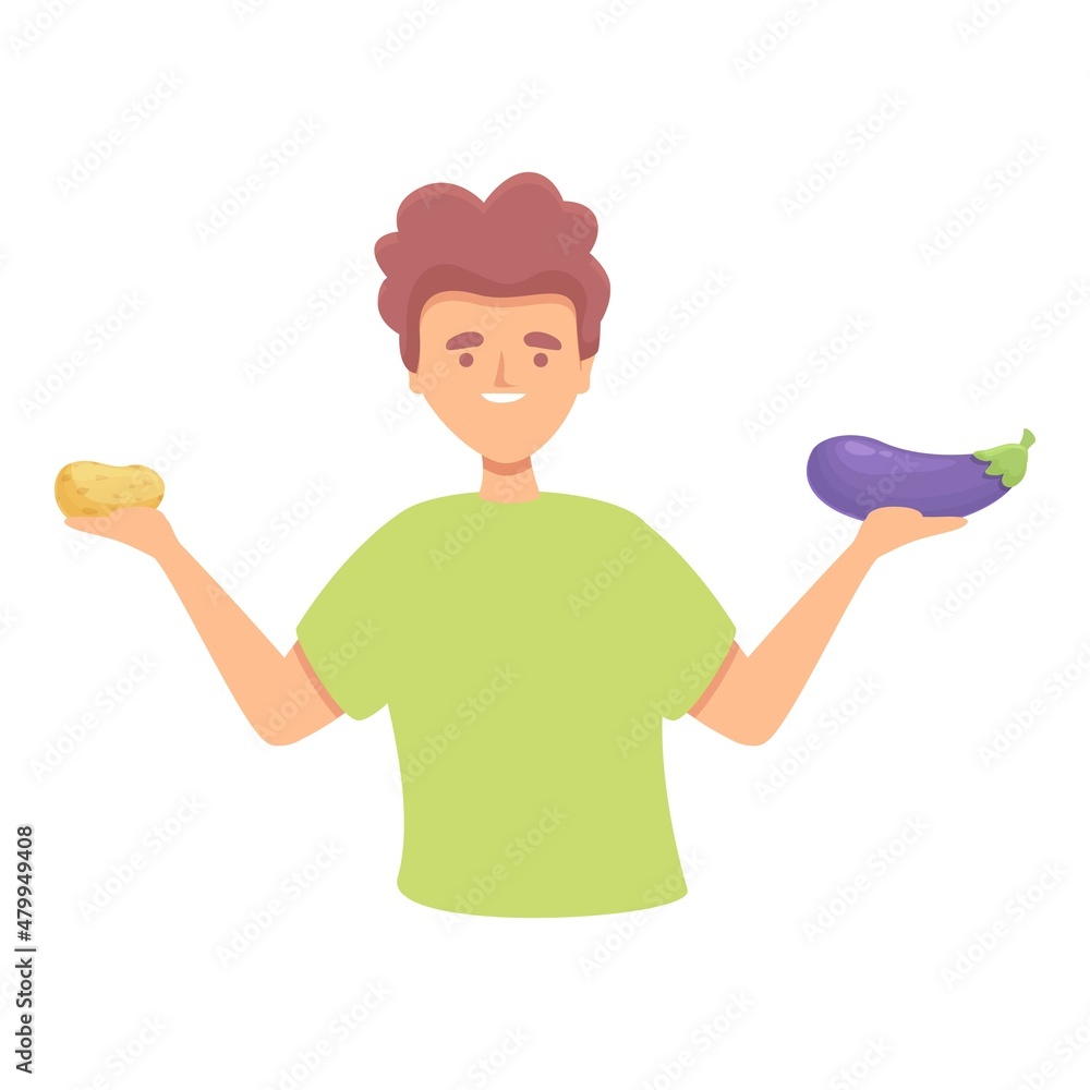 Vegan icon cartoon vector. Eco product. Healthy food Vegan icon cartoon vector. Eco product. Healthy food