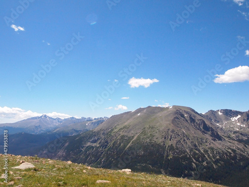 landscape with blue sky