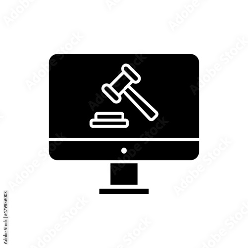 Auction icon vector. bargaining illustration sign. sold symbol or logo.