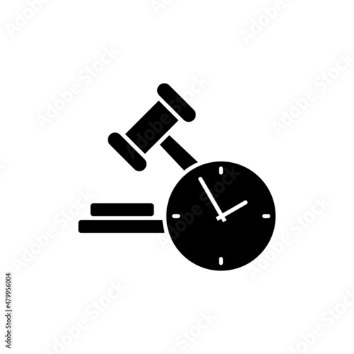 Auction icon vector. bargaining illustration sign. sold symbol or logo.