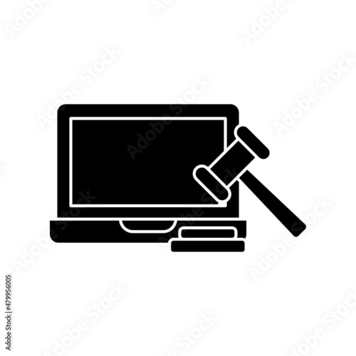 Auction icon vector. bargaining illustration sign. sold symbol or logo.
