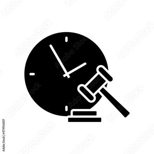 Auction icon vector. bargaining illustration sign. sold symbol or logo.
