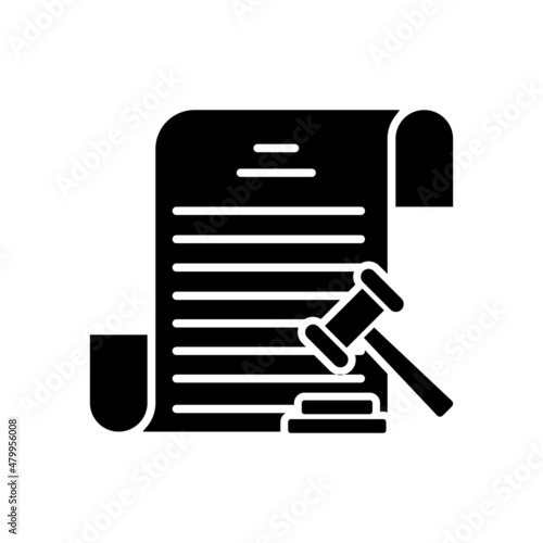 Auction icon vector. bargaining illustration sign. sold symbol or logo.