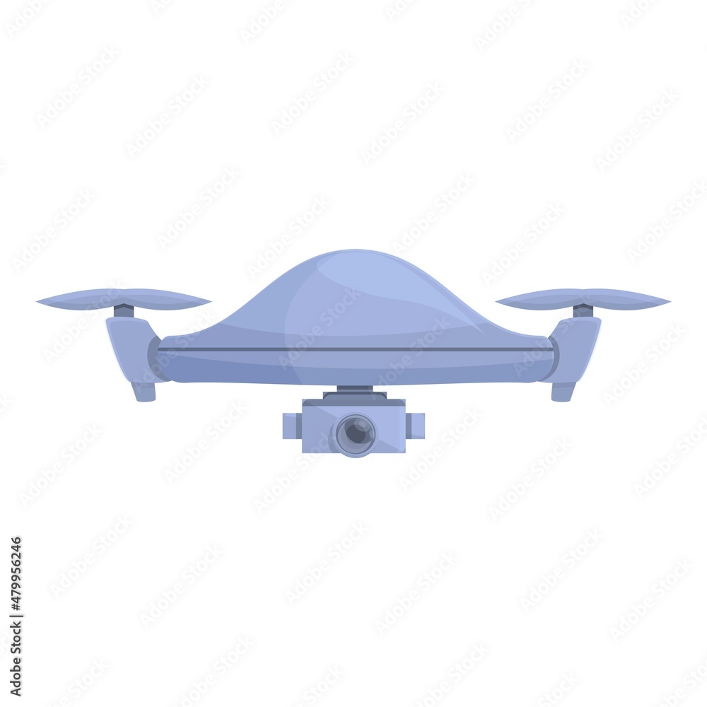 Boy drone icon cartoon vector. Camera control. Video spy Boy drone icon cartoon vector. Camera control. Video spy