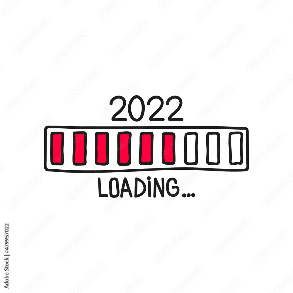 Obraz premium Creative new year 2022