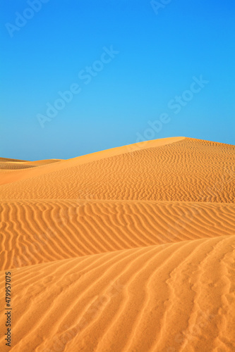 Dunes landscape, Maspalomas, Gran Canaria, Canary Islands, Spain.