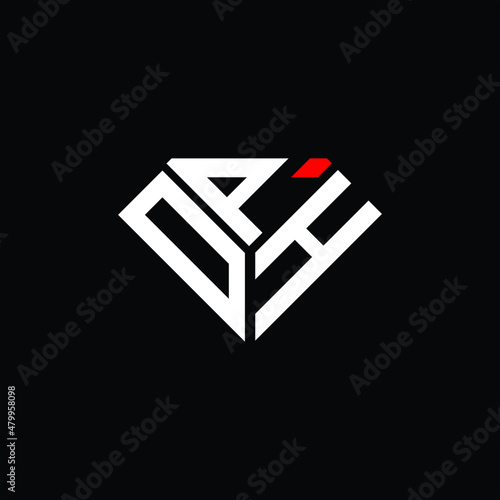 DPH letter logo creative design. DPH unique design, OPH letter logo creative design. OPH unique design