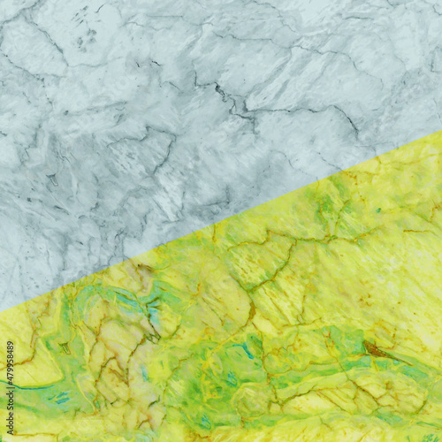Yellow and gray veined marble abstrac