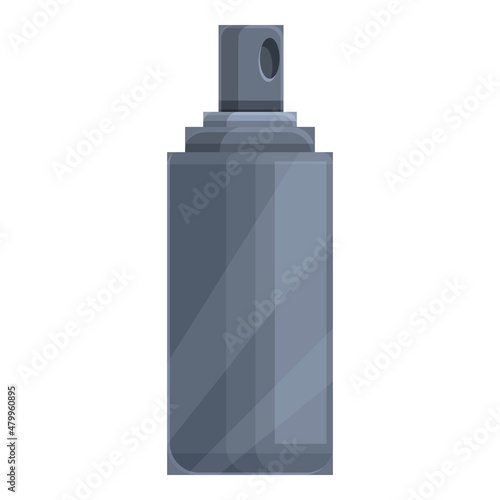 Self defense spray bottle icon cartoon vector. Woman pepper. Gas canister