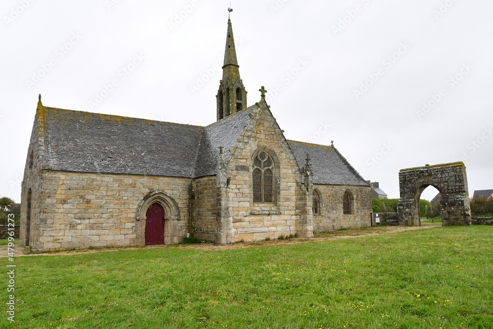 Pouldreuzic, France - may 16 2021 : Penhors chapel