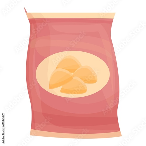 Chips icon cartoon vector. Fry food. Spicy snack