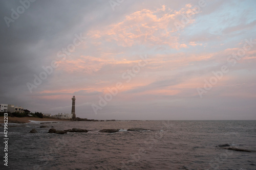 Faro de Jose Ignacio (Jose Ignacio lighthouse) at dusk, Punta del Este, Uruguay