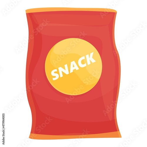 Spicy snack icon cartoon vector. Flavor food. Red pepper