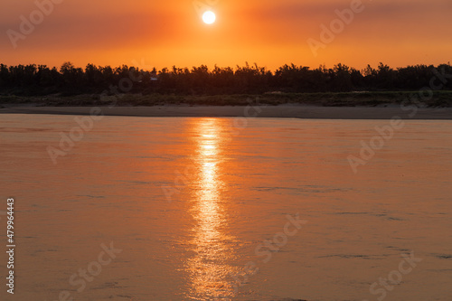 Sunset on the Mekong River in Cambodia © Goran