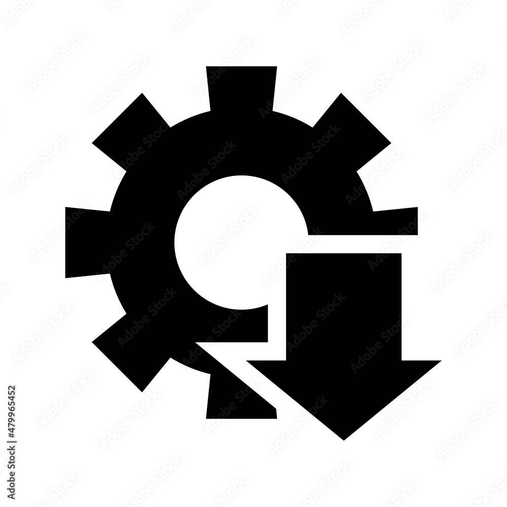 Setup icon isolated on white background Setup icon isolated on white background
