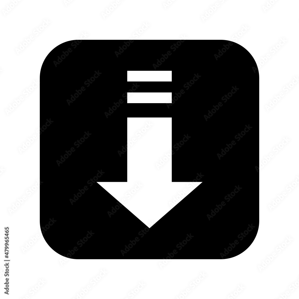 Install icon isolated on white background Install icon isolated on white background