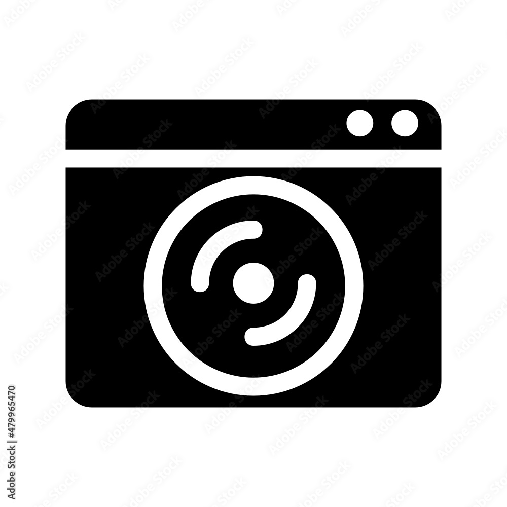 Setup Website icon isolated on white background Setup Website icon isolated on white background