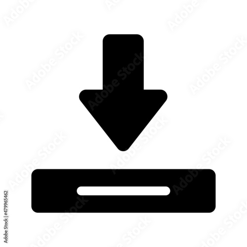 Install icon isolated on white background