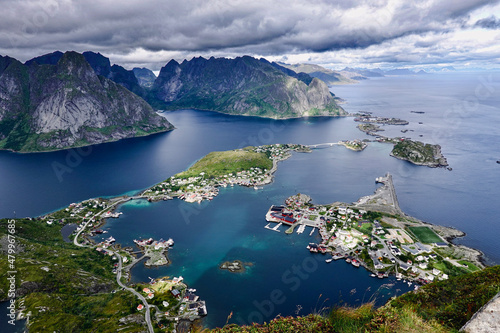 Lofoten islands from the mountain