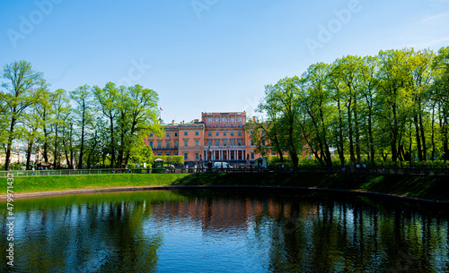 Historic buildings in St. Petersburg. Architecture. Museums. Engineer's Castle in Saint Petersburg. Russian cities. © eskstock