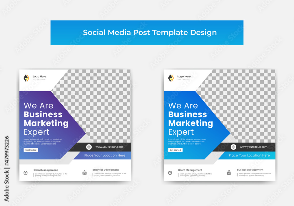 We are digital marketing expert social media post template design