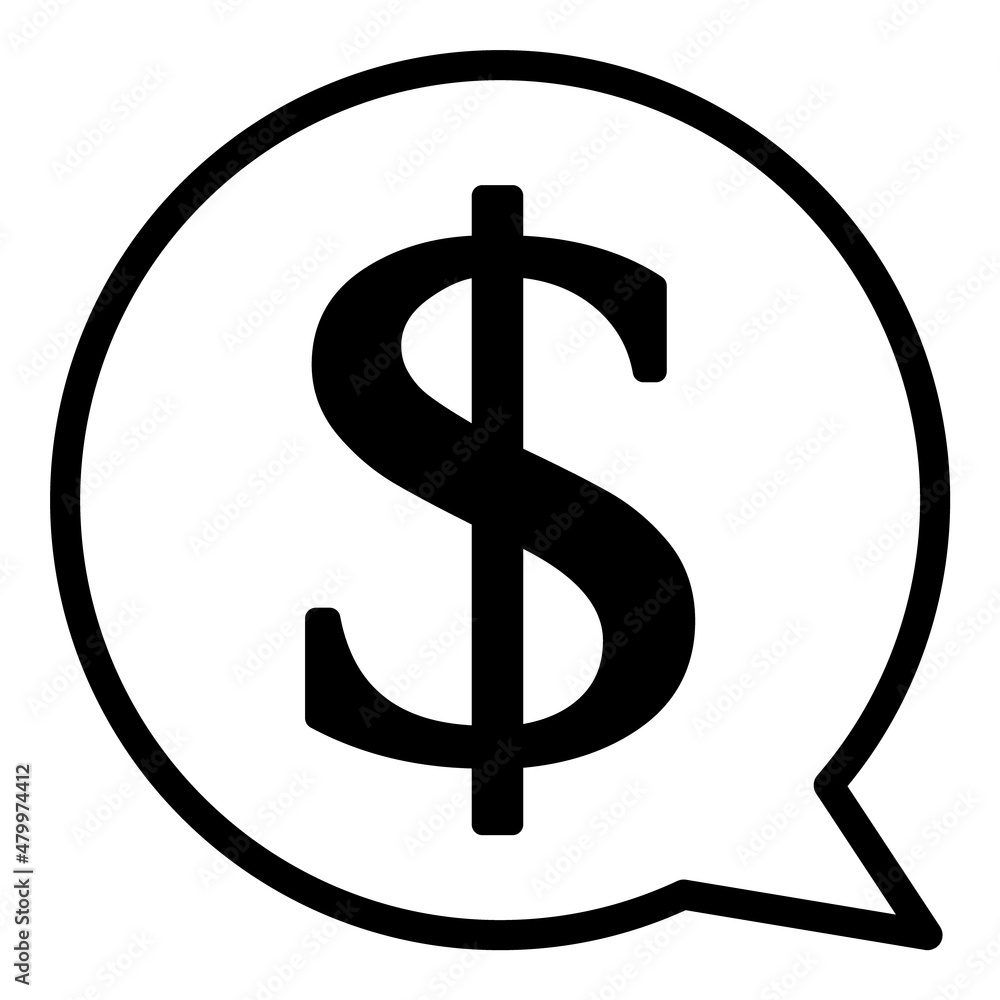 Dollar Flat Icon Isolated On White Background Dollar Flat Icon Isolated On White Background