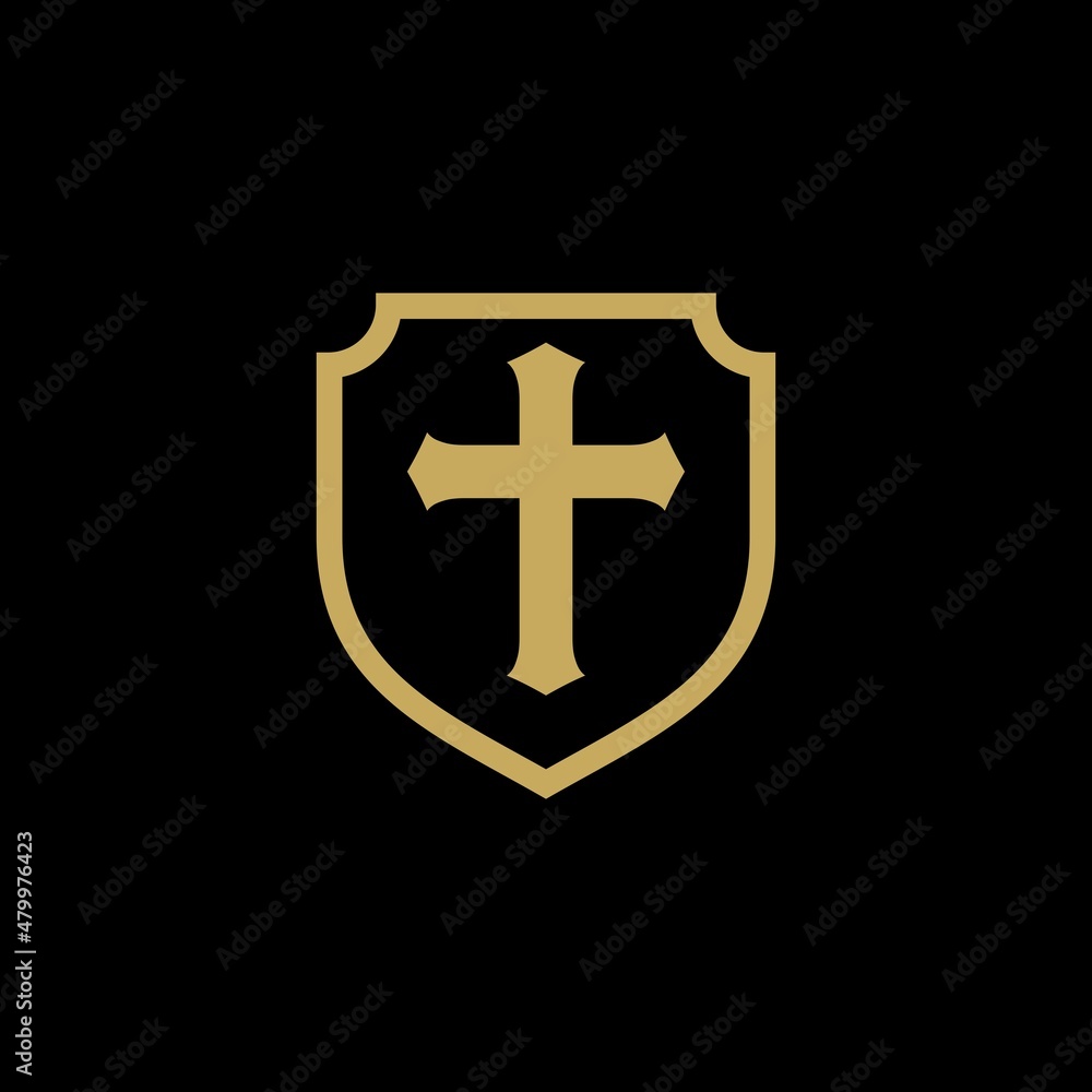 Shield and cross logo design inspiration Shield and cross logo design inspiration