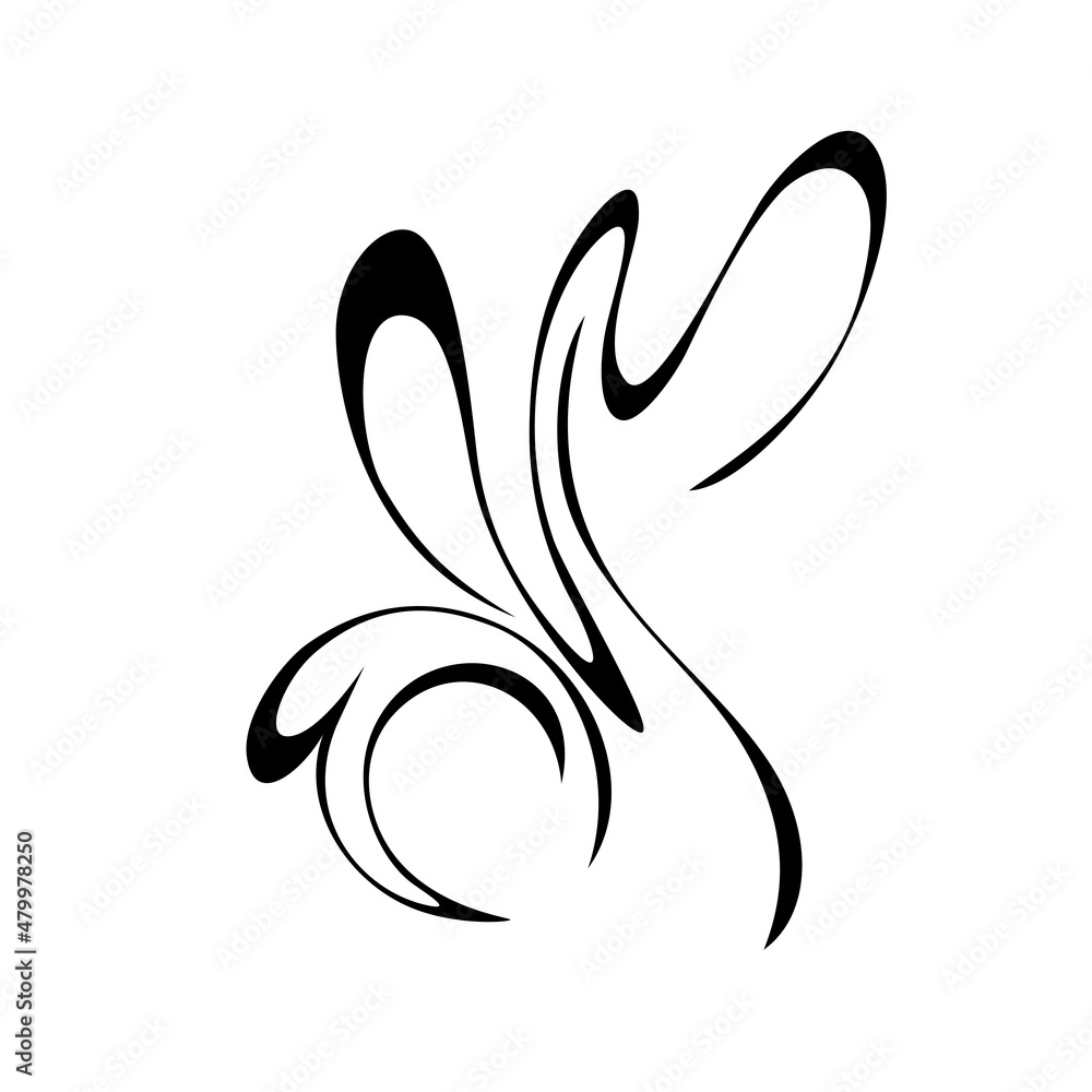 ornament 2154. decorative abstract element with curved smooth lines. graphic decor ornament 2154. decorative abstract element with curved smooth lines. graphic decor