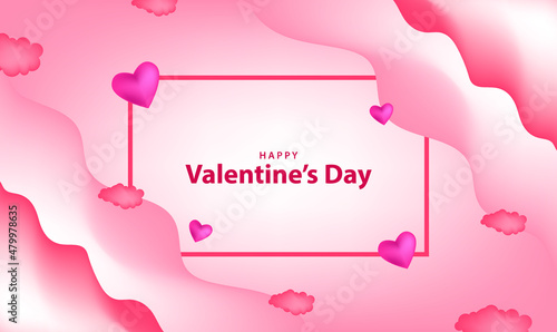 happy valentines day pattern illustration background wallpaper banner template flyer poster event label backdrop modern vector design concept premium color digital card ornamental black gold luxury