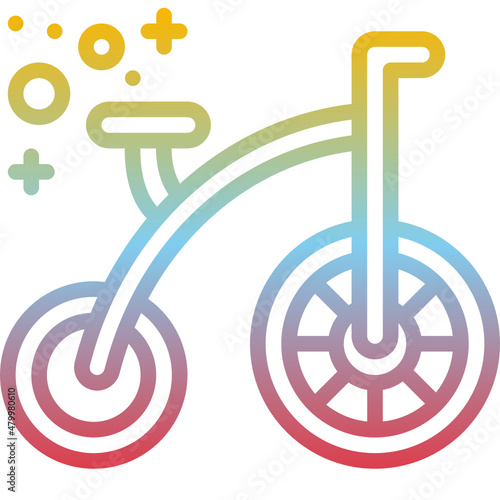 monocycle gradient icon